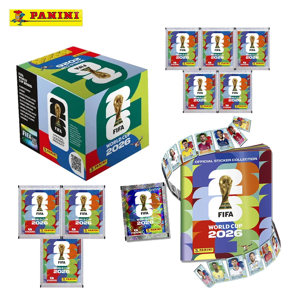 2026 Genuine Panini World Cup Sticker Pack & Album Limited Edition Soccer Memorabilia Set Collection Football Souvenir Gift